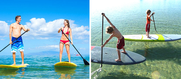 stand up paddle boarding at Xanadu