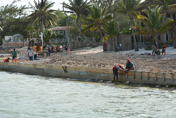 new seawall at Xanadu