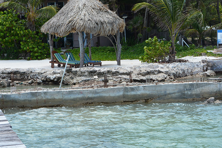 new seawall at Xanadu